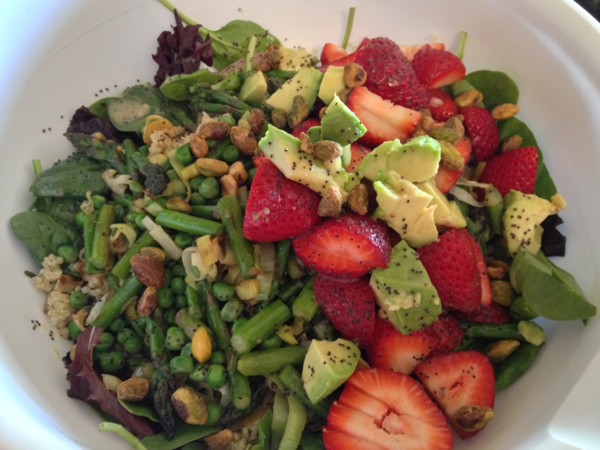 Spring Strawberry & Asparagus Salad w/ Poppyseed Dressing so fresh n