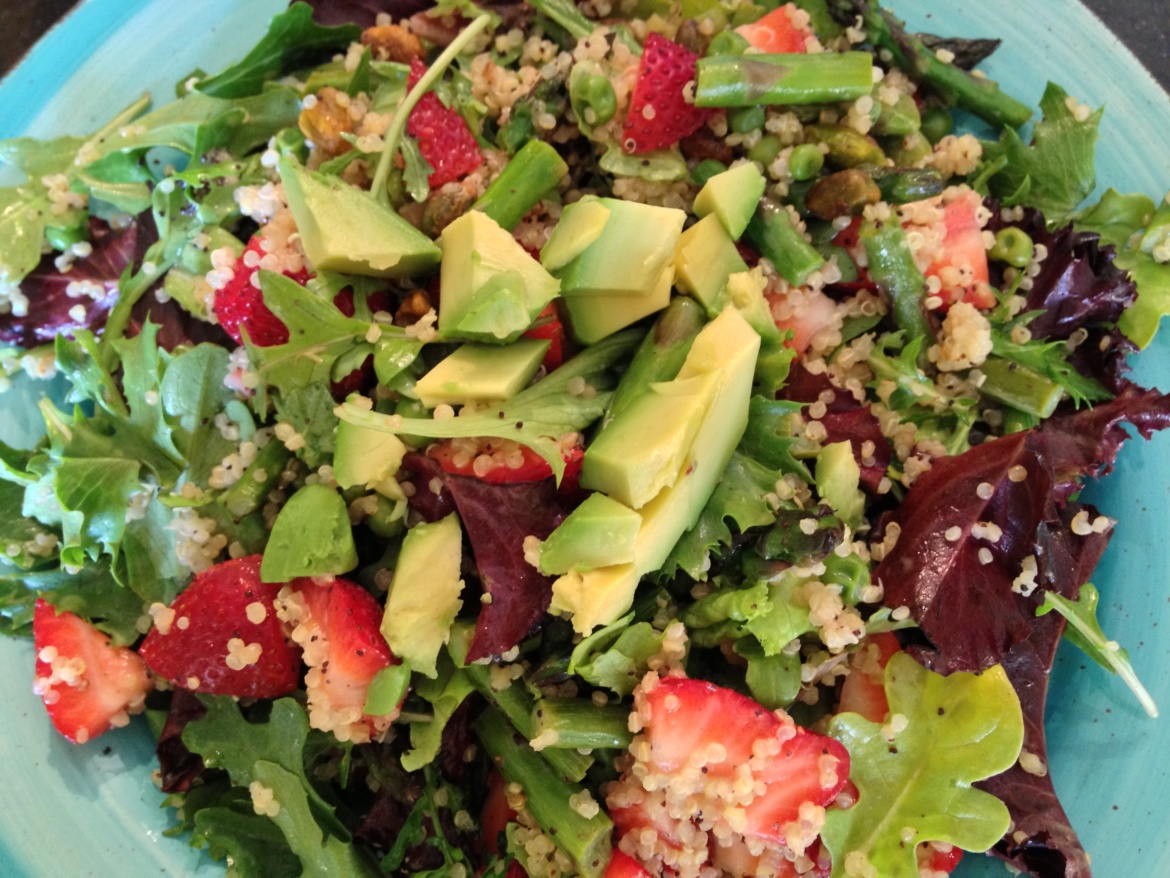 Spring Strawberry & Asparagus Salad w/ Poppyseed Dressing so fresh n