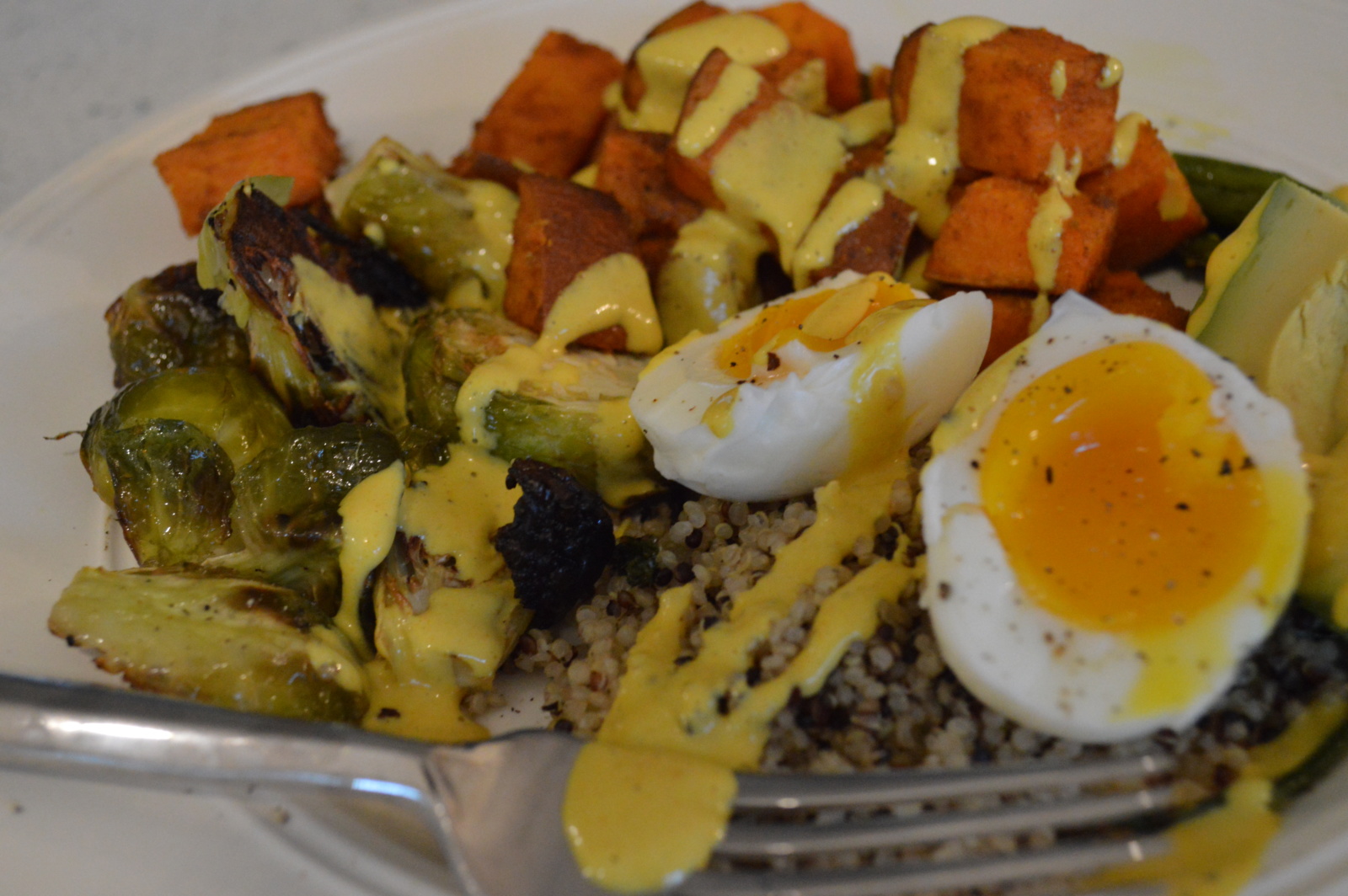 Glowing Grain Bowl with Turmeric Tahini Dressing