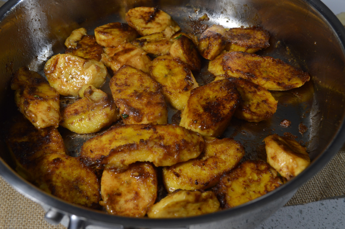 Easy Caramelized Plantain and Black Bean Tacos