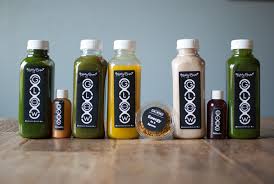 Kimberly Synder’s Glow Bio Cleanse juice and smoothie bottles