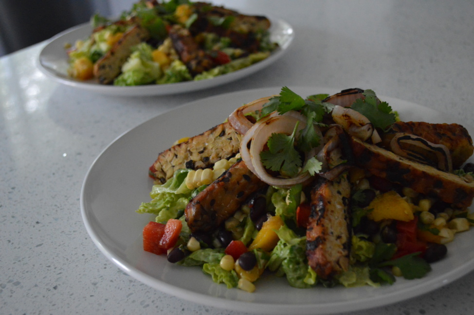Two plates of Mexican Fiesta salads