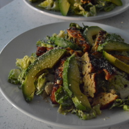 Vegan Tempeh Caesar Salad