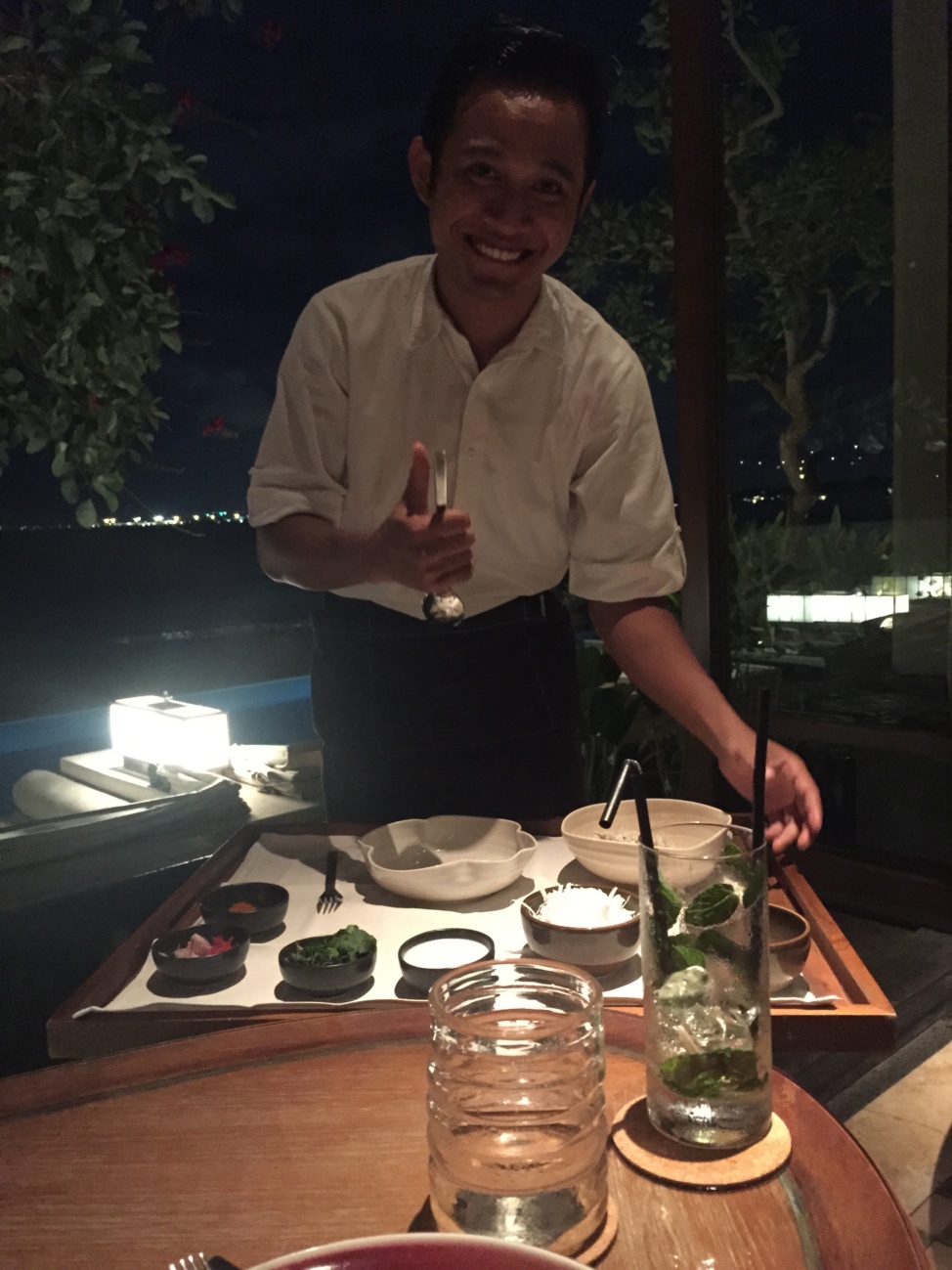 Crab & Coconut Salad prepared tableside