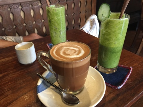 CocoaNut latte at Karma