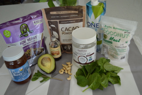 Ingredients for smoothies