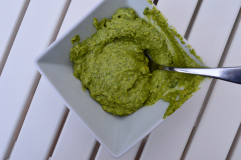 Creamy avocado cilantro cream