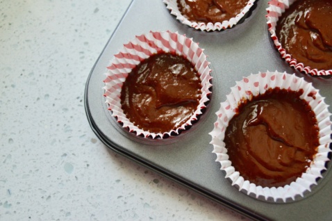 superfood vegan pumpkin fudge in muffin liners