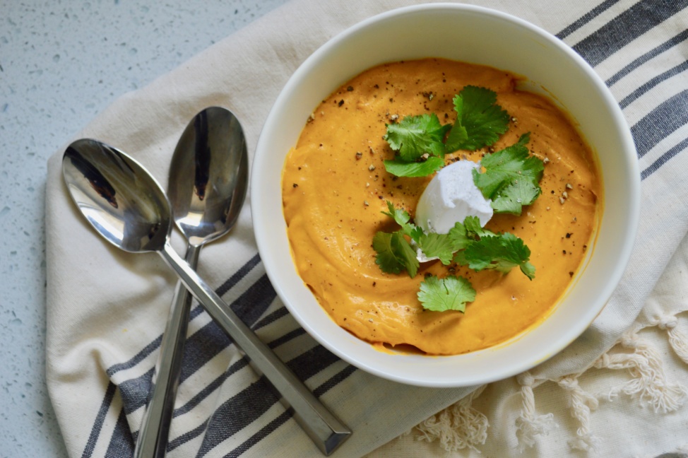 vegan turmeric sweet potato soup
