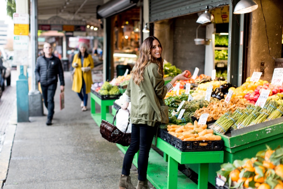 Lauren at the Farmers Market