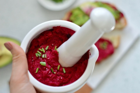 vegan beet hummus