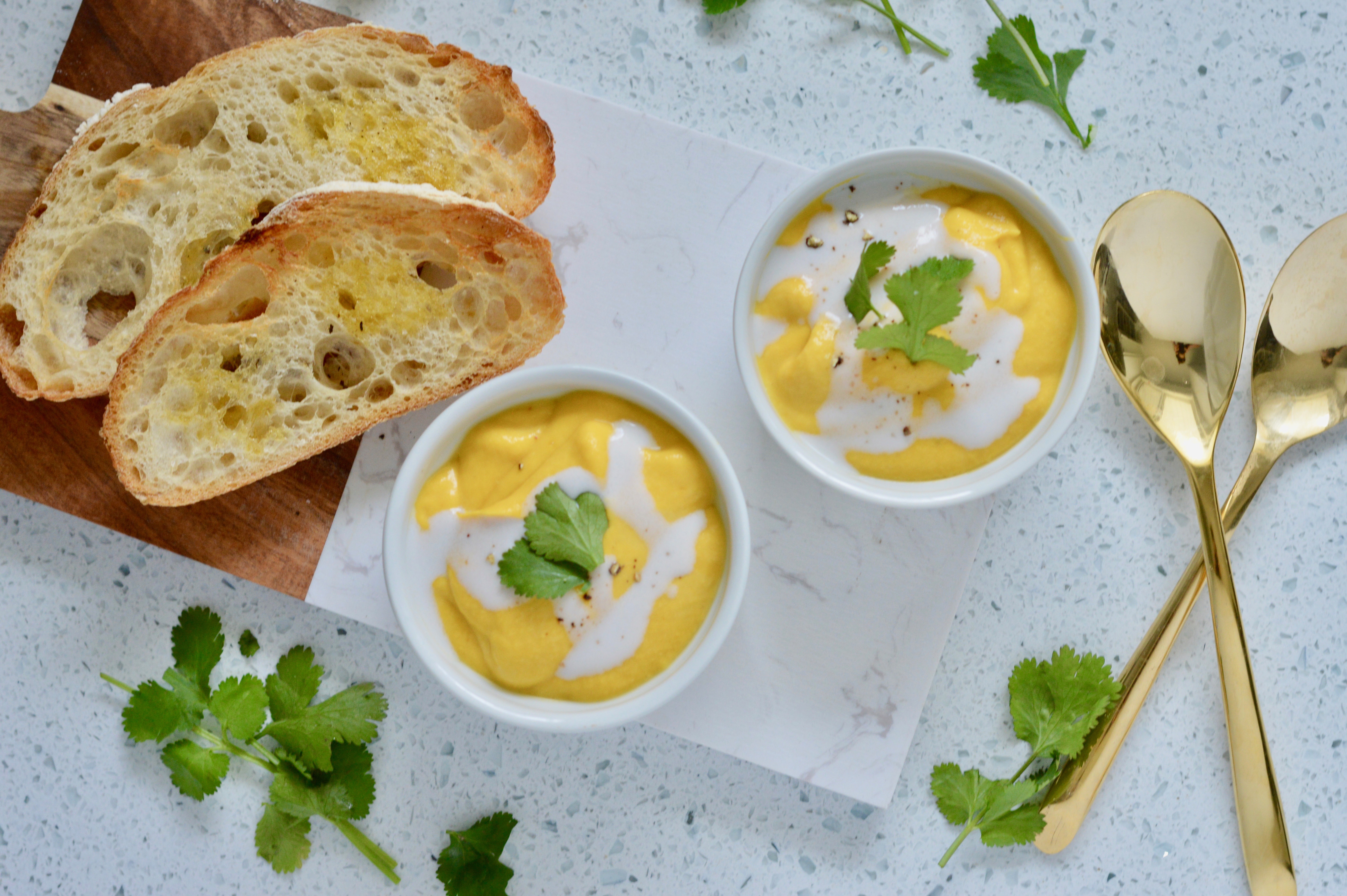 dairy-free spring creamy carrot soup