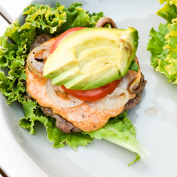 Grilled Lamb Burger + Harissa Aioli