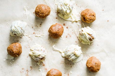 pumpkin spice vegan truffles