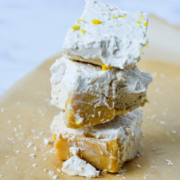 vegan lemon cream pie bars
