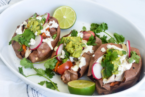 paleo stuffed mexican sweet potatoes