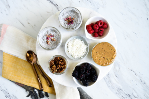 build your own chia pudding parfait