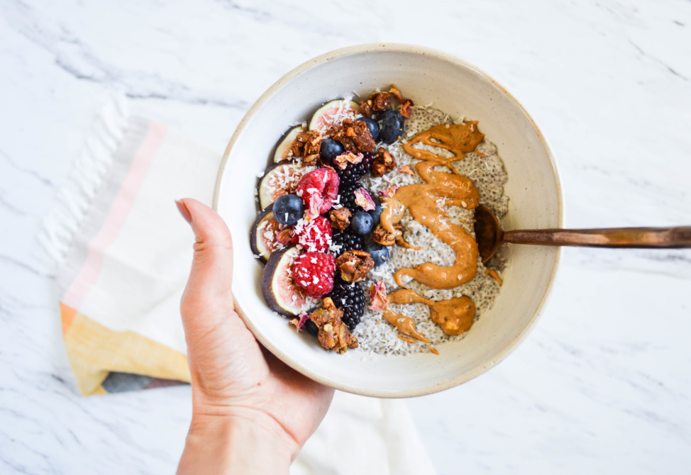 chia seed pudding parfait