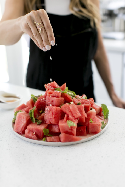 what to eat when its hot out -- watermelon salad