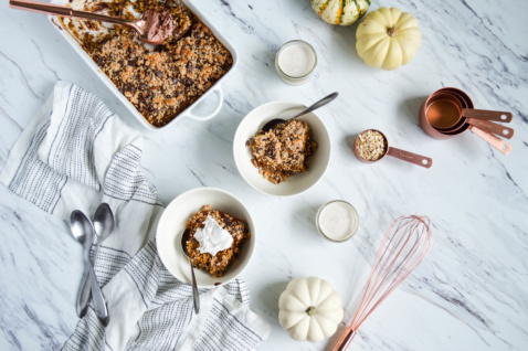 gluten-free pumpkin baked oatmeal