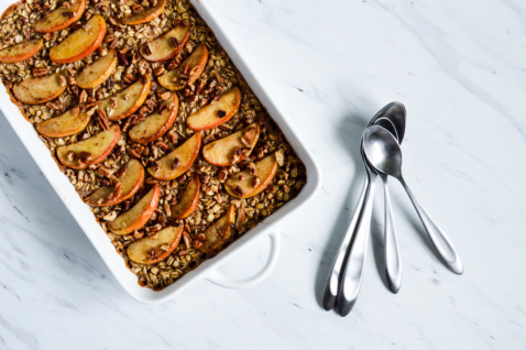 apple pie oat bake