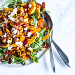 roasted delicata squash salad