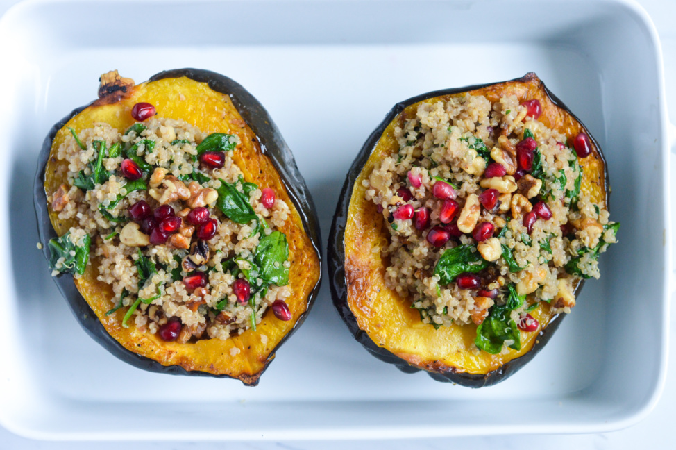 stuffed acorn squash bowls