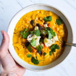 spiced chickpea curry soup