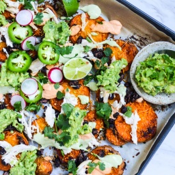 healthy sweet potato nachos