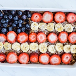 berry oat bake