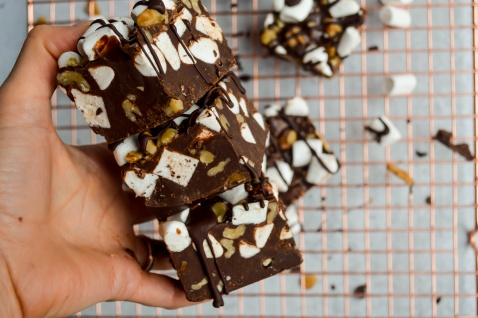 rocky road fudge