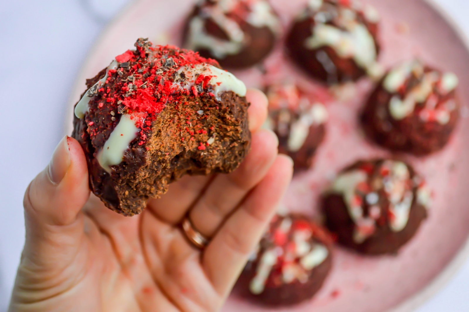 Mood-Boosting No-Bake Fudgy Red Velvet Cake Balls + CBD Cream Cheese ...