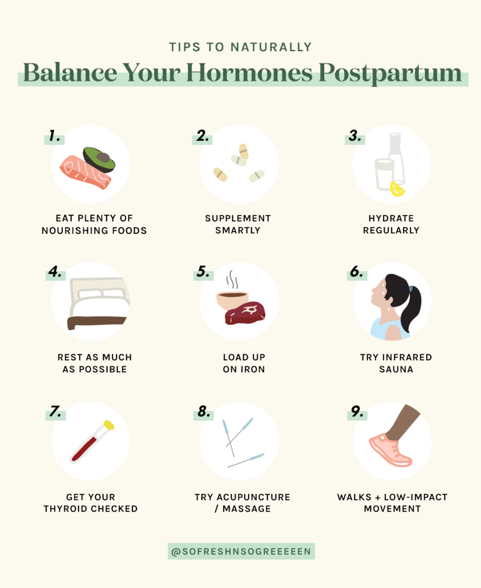 9 Tips To Naturally Balance Postpartum Hormones From 06 Months so