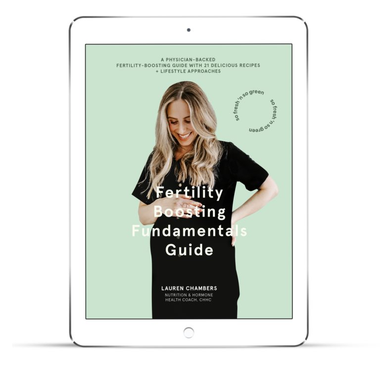 Fertility Boosting Fundamentals Guide - E Book | so fresh n so green