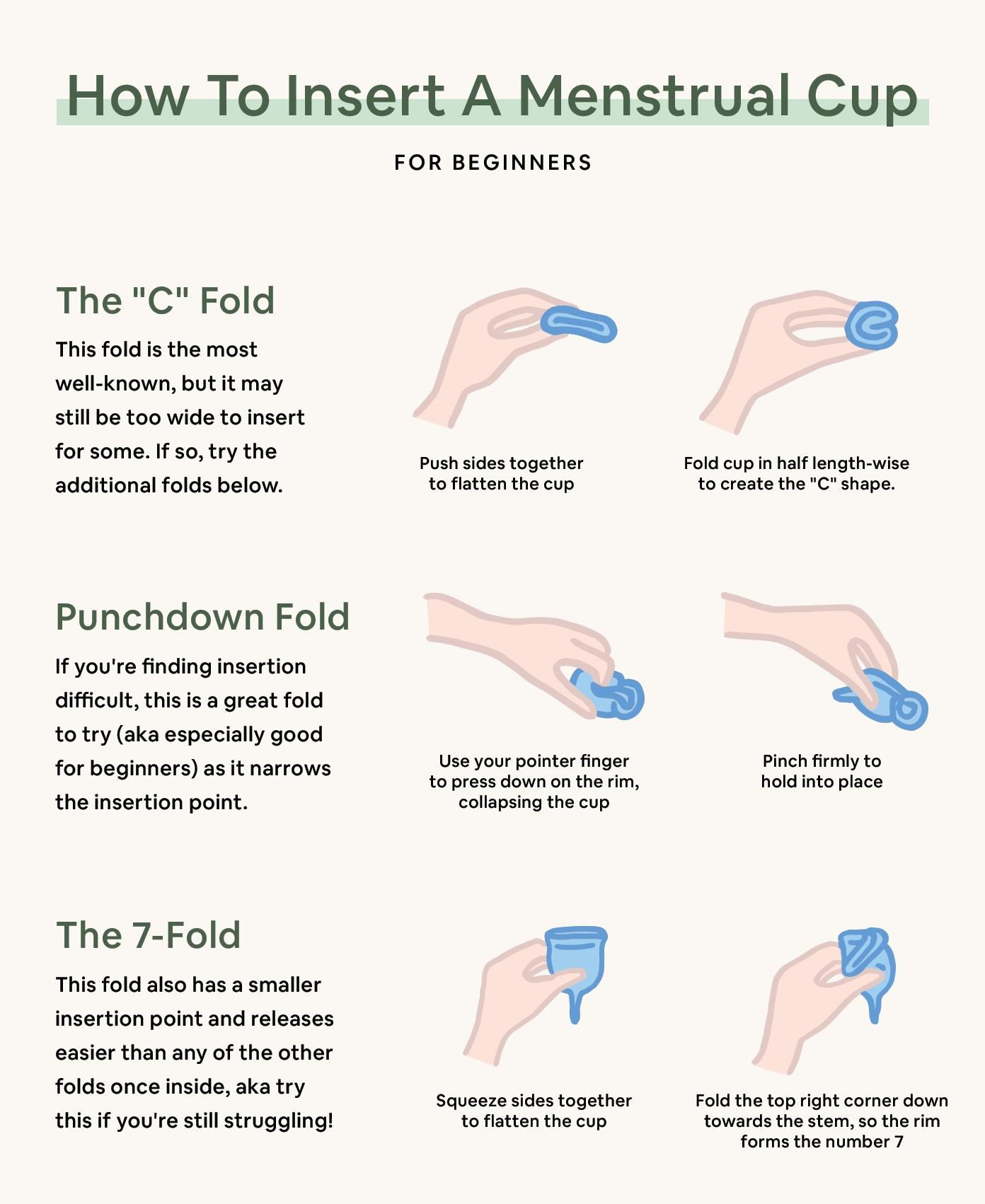 how to insert a menstrual cup for beginners