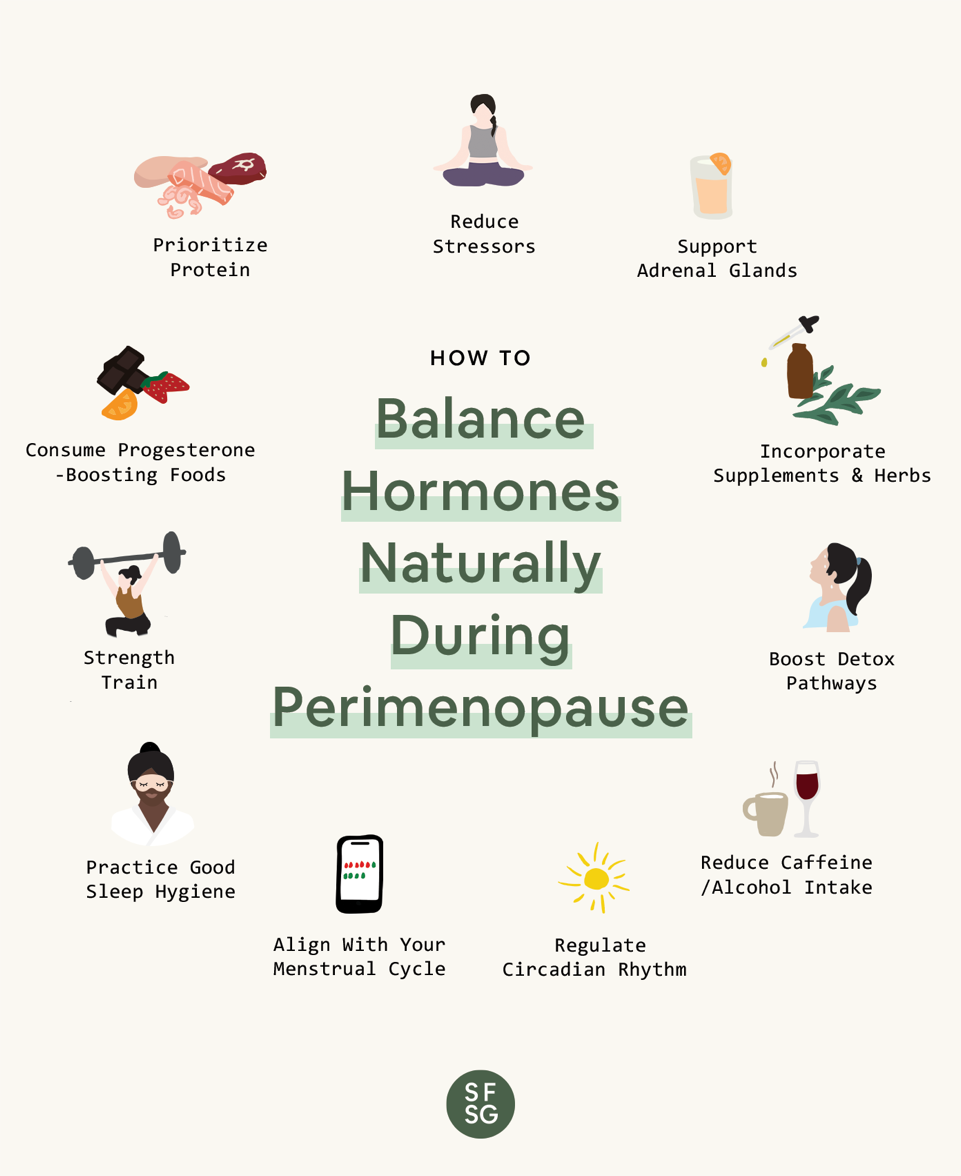 how to balance hormones naturally during perimenopause