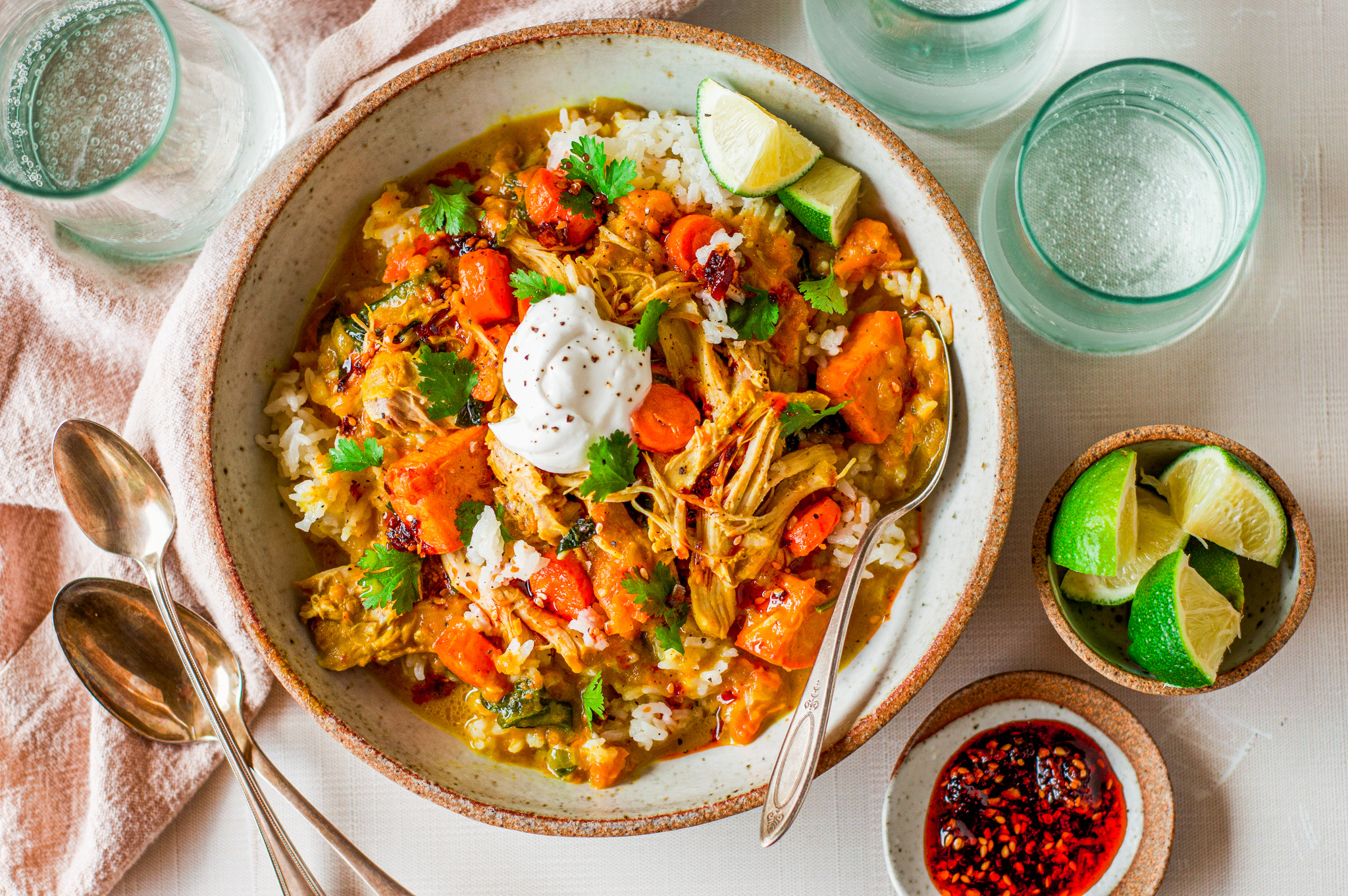 cozy coconut curry chicken stew