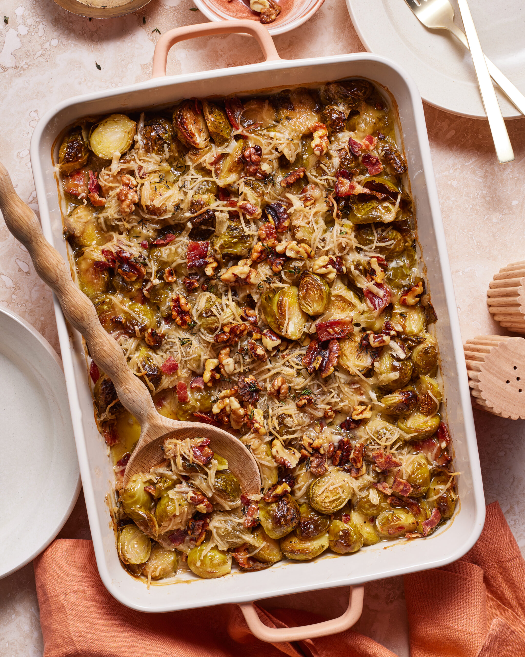 dairy-free Brussels sprouts au gratin